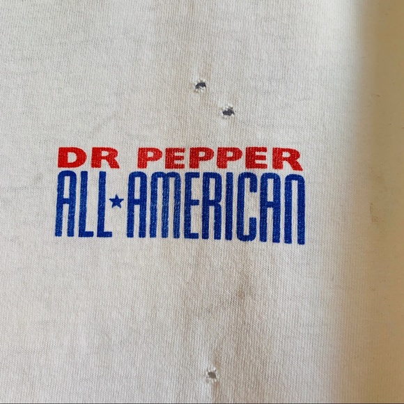 Vintage 90s Dr Pepper All American Distressed Tee - Picture 3 of 7